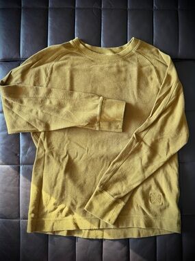 Banana Republic Mustard Yellow Crewneck Heavy Jersey T